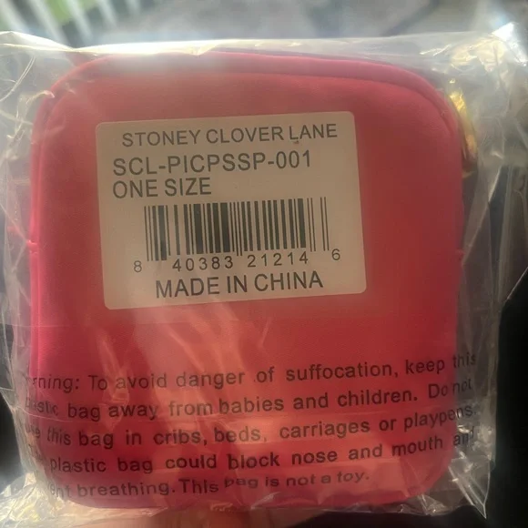 Stoney Clover Lane Hot Pink Pouch - Picture 2 of 5